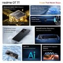 realme GT 7T (IceSense Black,12GB+256GB) | MediaTek D8400 MAX | Strongest Battery Combo 7000mAh + 120W | AI 4K 60FPS Travel Camera | 360° Cooling IceSense Design with Graphene | 6000 nits Display 2