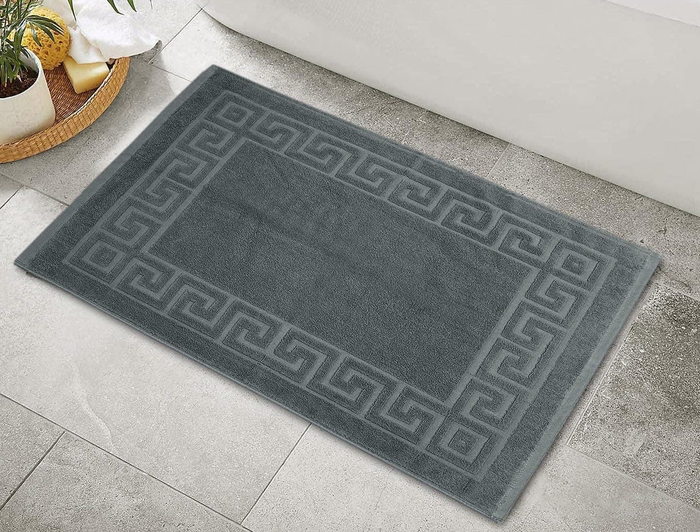 AYUS 780 GSM Pure Cotton Bath/Door Mat Luxury Hotel & Spa Quality, Ringspun Cotton, Maximum Softness & Absorbency 30 x 20 (in Inches)/(51 x 76 cm) (Grey)