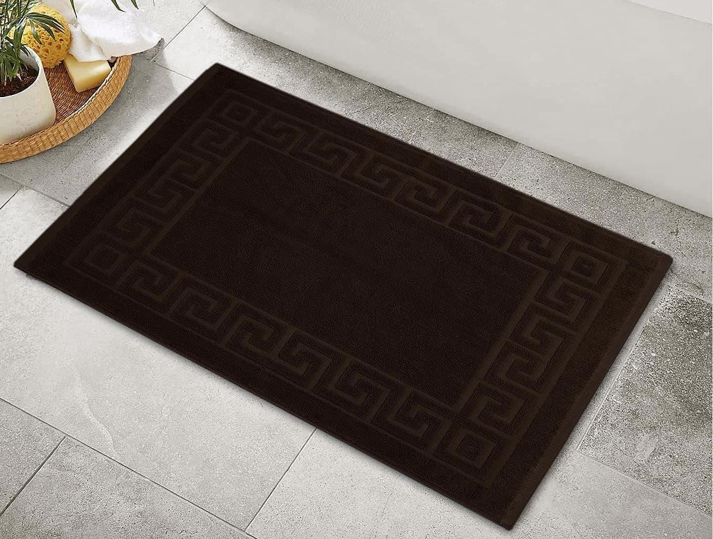 AYUS 780 GSM Pure Cotton Bath/Door Mat Luxury Hotel & Spa Quality, Ringspun Cotton, Maximum Softness & Absorbency 30 x 20 (in Inches)/(51 x 76 cm)(Brown)