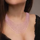 VAMA FASHIONS Adjustable Stone Trendy Neckless Boho Layers Tassel Crystal Rhinestones Jewellery Western Neck Necklace Set for Women & Girls 4