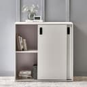 Home Centre | Helios Madison 2-Door Book Cabinet | Engineered Wood | White | 1 Year Warranty 4