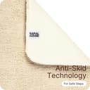 SARAL HOME EASY LIVING Saral Home Microfiber Anti-Skid Rectangular Bath Mat Pack Of 2 (Beige, 40X60 Cm) 5