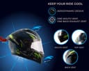 Vega Bolt Bunny Black Blue Helmet-L 5