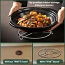 Unify 3 Pieces Stainless Steel Trivets Hot Pot Mat Stand for Kitchen Utensil Vessel Holder/Dining Table/Cooker Ring/Cooling Steaming Rack Stand/Round Pads Holder Cookware Fit (Size-6,7, 8) 5