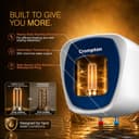 Crompton Amica Pro 10L | Free Installation | 5‑Star Storage Water Heater (Geyser) | Glassline Tank for Hard Water | 8 Bar High‑Rise Pressure | 5‑Level Safety | Rust‑Proof Body | 2kW Fast Heating 4