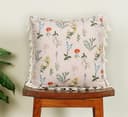 ishro home Premium Cushion Cover 16 inch x 16 inch | Set of 5 – Soft European Standard Fabric, Frill Design, Machine Washable | (5, Blooming Crane's-Bill, 16x16 Inch) 2