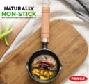PANCA Cast Iron Tadka Pan | 4 Inch Pre-Seasoned Tempering Pan for Dal & Spices | Gas & Stove-Friendly, 450g Heavy Duty Vaghar/Chounk Pan | 100% Toxin-Free Naturally (Round) 2