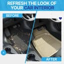 KINGSWAY Accessories Premium 5 Pcs PVC Car Floor Mat Compatible with Honda Jazz Year 2018 to 2023, Waterproof, Anti Slip, All Weather Protection, Easy to Clean Car Foot Mats, Beige 3G 3