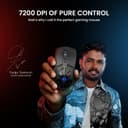 Wired RGB Gaming Mouse, 7200 DPI, Optical, Ergonomic Design, Black 2