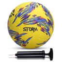 Nivia Combo Storm 2.0 Football (Size - 5, Yellow) with Ball Pump 1