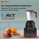 Havells Prisma 750 W 4 Jar Mixer Grinder| 3 Speed With Pulse Function| Air Vent Technology| Stainless Steel Blades| Wider Mouth Jars| Overload Protecton| 2-Year Product Warranty (Black) 4