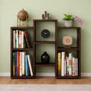Enigmatic Woodworks Wooden Large Open Bookshelf Multipurpose for Home Rack Showcase Organizer for Living Room I Study Room I 6-Tier I Finish-Suede DIY (Wenge) 24 x 90 x 90 cm 3