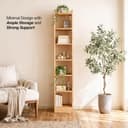 Green Soul Alba 7 Shelves Engineered Wood Book Shelf | Multipurpose Wooden Bookshelf for Home, Bedroom, Living Room, Study Room, Kids Room | Organizer | Storage | 3 Year Warranty (Oak) 3