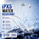 Kratos Gray Bluetooth Neckband with 55H Playtime, Deep Bass, Stereo Sound, HD Calls, Magnetic Earbuds, Voice Assistant, Type-C Fast Charging, Rich Audio, Hollow Switch for Comfort & Style 5