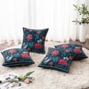 ishro home Premium Cushion Cover 16 inch x 16 inch | Luxury European Mosha Fabric | Love at First Sight Designs | Hidden Zipper | Machine Washable, Non- Fading | (2, Imperial Palace, 16 x 16 Inches) 3