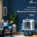 RR Signature Zello HC 70 LTR | Desert Air Cooler with High Air Delivery | Honeycomb Pads | 4-Way Air Deflection | Vertical Auto Swing | Castor Wheels | Inverter Compatibility |1 Year Warranty by RR 4
