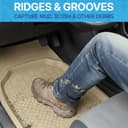 KINGSWAY Accessories Premium 5 Pcs PVC Car Floor Mat Compatible with Honda Jazz Year 2018 to 2023, Waterproof, Anti Slip, All Weather Protection, Easy to Clean Car Foot Mats, Beige 3G 2