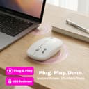 EVM Wireless Mouse 2.4GHz | 1600 DPI Optical Mouse | USB Nano Receiver | Ergonomic Design | Smooth Cursor Control | 1 Year Warranty (EWLM-720) 3