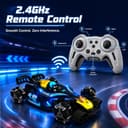 Lifelong F1 RC Car for Kids | 1:14 Scale, 4x4 Wheel Drift Car with Hand Sensor Control | Stunt Car with Smoke, Lights, Racing Sounds, 360° Spin | USB Rechargeable Remote Control Toy for Kids 3–12 Yrs 4