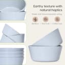 Eha Set of 4 Earth-Friendly Small Curry Bowls for Kitchen | 175 ml | Made with Bamboo Fibers & Rice Husk | Microwave Safe Bowl (Reheat Only) | for Hot & Cold Serving Bowl Set | Azure 5