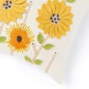 haus & kinder Cushion Cover 16 x 16 Inch | Embroidered Decorative Cushion Cover for Sofa, Bed & Home Decor | Ochre Spire Mustard | Pack of 1 5
