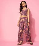 Libas Womens Printed Cotton Blend Co ord Set for Women Casual wear | Office wear 2