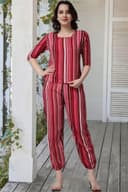 POPWINGS Casual Printed Top and Joggers Set for Women || Stylish Summer Co-Ords Set for Women || Round-Neck Top and Joggers Combo Set for Women 4