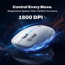 EVM Wireless Mouse 2.4GHz | 1600 DPI Optical Mouse | USB Nano Receiver | Ergonomic Design | Smooth Cursor Control | 1 Year Warranty (EWLM-720) 4