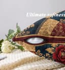 ishro home Premium Cushion Cover 16 inch x 16 inch | Luxury European Mosha Fabric | Love at First Sight Designs | Hidden Zipper | Machine Washable, Non- Fading | (2, Jodhpuri Royale, 16 x 16 Inches) 2