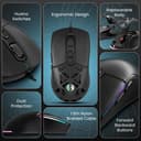 Wired RGB Gaming Mouse, 7200 DPI, Optical, Ergonomic Design, Black 3