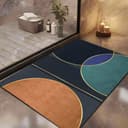 Yellow Weaves 1 Pc Anti Slip Water Soaking Floor Mat, Water Absorbent Non Slip Bath Mat, Quick Dry Mat for Bathroom, Door Mat for Home, Kitchen, Office, Kitchen (Color Halo) 1