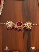 SANJOYA BY EVERSTYLISH Nilachandrika Moonlight Of The Blue Sky Handmade Kundan Set With Necklace And Earrings Lightweight Jewelry For Women | Party, Festive, Wedding & Gifting 4