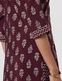 Libas Womens Printed Silk Blend Straight Kurta With Trousers | daily wear suit 5