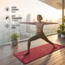 WiseLife Printed Yoga Mat (Indias no 1 Yoga Brand) Strap For Men, Women, Kids | Anti-Slip Extra thick, long & Wide Exercise Sports Mat for Workout, Fitness, Yoga, Gym, Home & Pilates 6MM (Maroon Surya Namaskar) 2