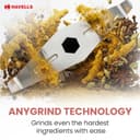Havells Atomica 1000W 3 Jar Mixer Grinder | 3 Speed | Air Vent Tech | Stainless steel blade | Dark Blue and Brown color 3