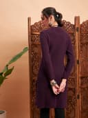 Shae by Sassafras Women Solid Hair Wool Straight Kurta 5