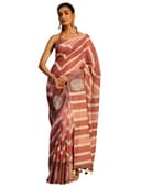 Libas Printed Cotton Blend Saree for Women With Unstitched Blouce Piece | Traditional Saree for Festive & Wedding 1
