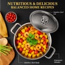 SOLARA Sterra Stainless Steel Kadai/Kadhai with Lid, 22cm/8.6 inch, 2.3Ltr, Induction Base Friendly, 3-Layer Triply Thick Sandwich Bottom, 100% Toxin-Free, No Chemical Coating 5