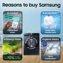 Samsung 12 kg, 5star, AI Control, AI Ecobubble, Super Speed, Wi-Fi, Hygiene Steam with Inbuilt Heater, Digital Inverter, Fully-Automatic Front Load Washing Machine (WW12DG6B24ASTL, Navy) 3