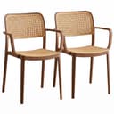 INNOWIN VEDA Chair for Cafeteria | Accent Chair for Living Room Home, Bedroom, Cafe and Hotels | Without Arm | 3- Year Warranty | Set of 4 | Plastic | Black 5