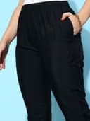 Libas Solid Silk Trousers for Women | Ethnic wear | Occasion Outfit 3