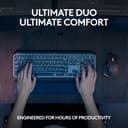 Logitech MX Keys S Combo - Performance Wireless Keyboard and Mouse with Palm Rest, Customisable Illumination, Fast Scrolling, Bluetooth, USB C, for Windows, Linux, Chrome, 2