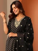 Libas Printed Cotton Blend Straight Kurta Set for Women | daily wear suit 4