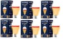 Halonix 10W Up Down Glow Yellow & White 3 Modes led Bulb | Switch On-Switch Off to Change led Bulb Color | Decorative led Bulb | b22d | Pack 2 4