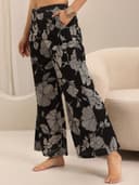 Libas Black Printed Cotton Night Suit for Women | Sleep wear 5