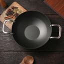 Lifelong Carbon Steel (Iron) Kadhai 24cm | High Heat Stir Fry & Bhuna Kadhai with Stainless Steel Handle | Naturally Seasoned Non-Stick Surface | Induction & Gas Compatible | Lightweight Build 1