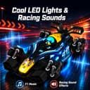 Lifelong F1 RC Car for Kids | 1:14 Scale, 4x4 Wheel Drift Car with Hand Sensor Control | Stunt Car with Smoke, Lights, Racing Sounds, 360° Spin | USB Rechargeable Remote Control Toy for Kids 3–12 Yrs 2
