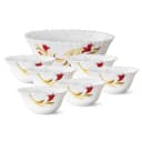 Borosil Larah By Opalware Floral Pudding Set - 7 Pieces, White, 860 Ml 1
