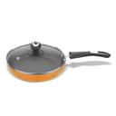Preethi Dura Collection Non Stick Fry Pan, 24 cm, with Glass Lid, Gas & Induction Compatible, 5 Star Non Stick Effect, Turmeric Yellow 1