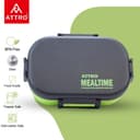 Attro Meal Time Stainless Steel Insulated Lunch Box with Small Container Airtight Leak-Proof Perfect for Office, School, Picnic, 800 ml - Green 4